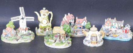A COLLECTION OF DANBURY MINT MINIATURE RESIN HOUSES
