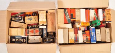 A LARGE COLLECTION OF VINTAGE NOS BOXED RADIO VALVES