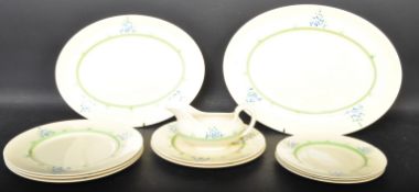 CLARICE CLIFF (UNMARKED) - PART DINNER SERVICE