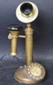 G. E. C. 1920S BRASS CANDLESTICK TELEPHONE