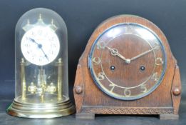 1930S MANTEL CLOCK & ANNIVERSARY CLOCK