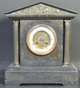 19TH CENTURY SLATE MANTEL CLOCK