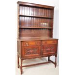 A VINTAGE GEORGIAN 1940S OAK DRESSER / SIDEBOARD