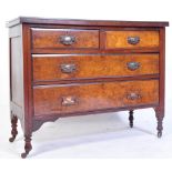 EDWARDIAN WALNUT CHEST OF DRAWERS