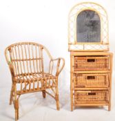 COLLECTION OF RETRO VINTAGE MID 20TH CENTURY BAMBOO FURNITURE