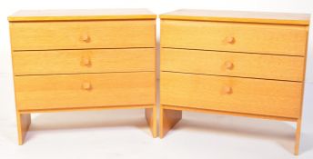 MEREDEW FURNITURE - RETRO VINTAGE PAIR OF CHEST OF DRAWERS