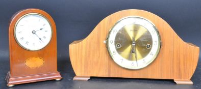 TWO 20TH CENTURY MANTEL CLOCKS - BENTIMA & KNIGHT & GIBBONS