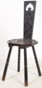 EARLY 20TH CNETURY ARTS AND CRAFTS WELSH OAK SPINNING CHAIR