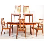 GPLAN MID CENTURY TEAK DINING TABLE & SIX CHAIRS