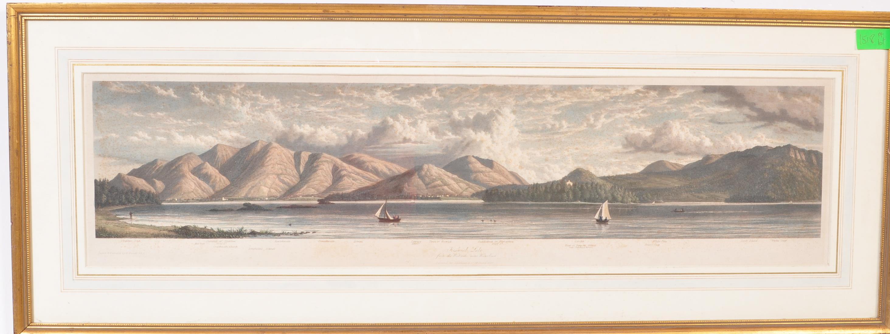 W WESTALL THREE 19TH CENTURY COLOUR ENGRAVINGS OF LAKE DISTRICT - Image 9 of 11