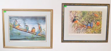 AFTER DOROTHEA HYDE - THREE LIMITED EDITION PRINTS OF KINGFISHERS