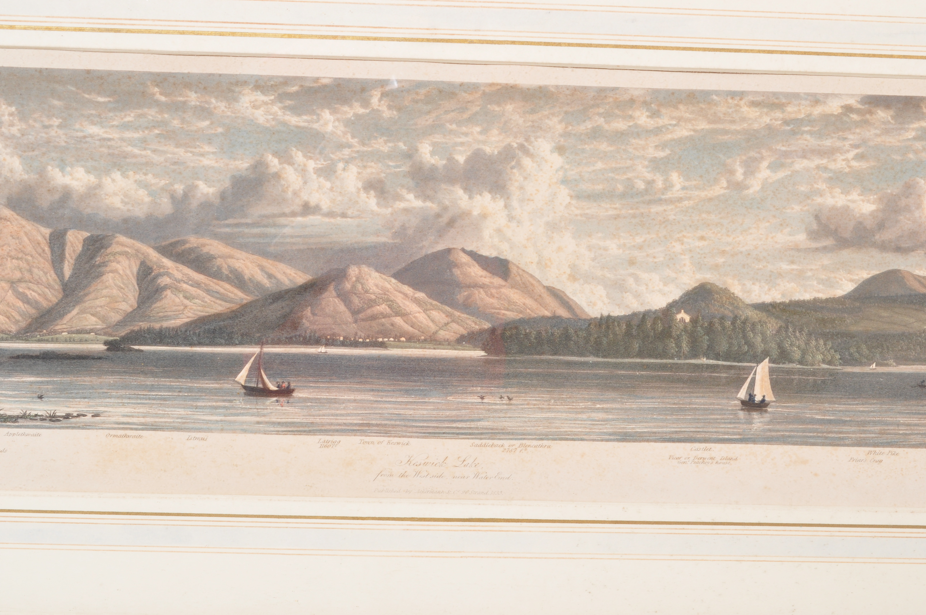 W WESTALL THREE 19TH CENTURY COLOUR ENGRAVINGS OF LAKE DISTRICT - Image 10 of 11