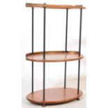 A VICTORIA MILITARY OFFICER`S CAMPAIGN WASHSTAND - BRASS & TEAK
