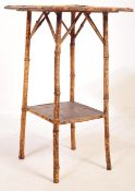 CHINESE 19TH CENTURY CHINOISERIE BAMBOO SIDE TABLE