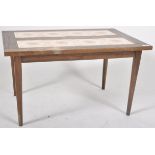 1960'S TEAK TILE TOP COFFEE TABLE