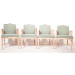 SET OF 4 CONSERVATORY LOUNGE CHAIRS - FAUX BAMBOO