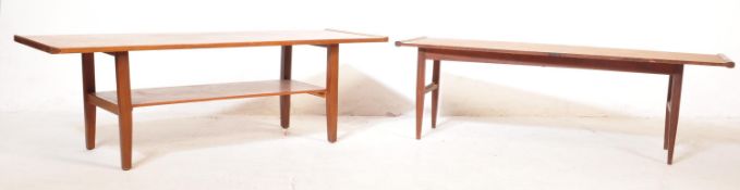 PAIR OF RETRO VINTAGE 1960S TEAK COFFEE TABLES