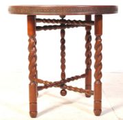 20TH CENTURY BENARES TABLE / FOLDING OCCASIONAL TABLE