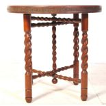 20TH CENTURY BENARES TABLE / FOLDING OCCASIONAL TABLE