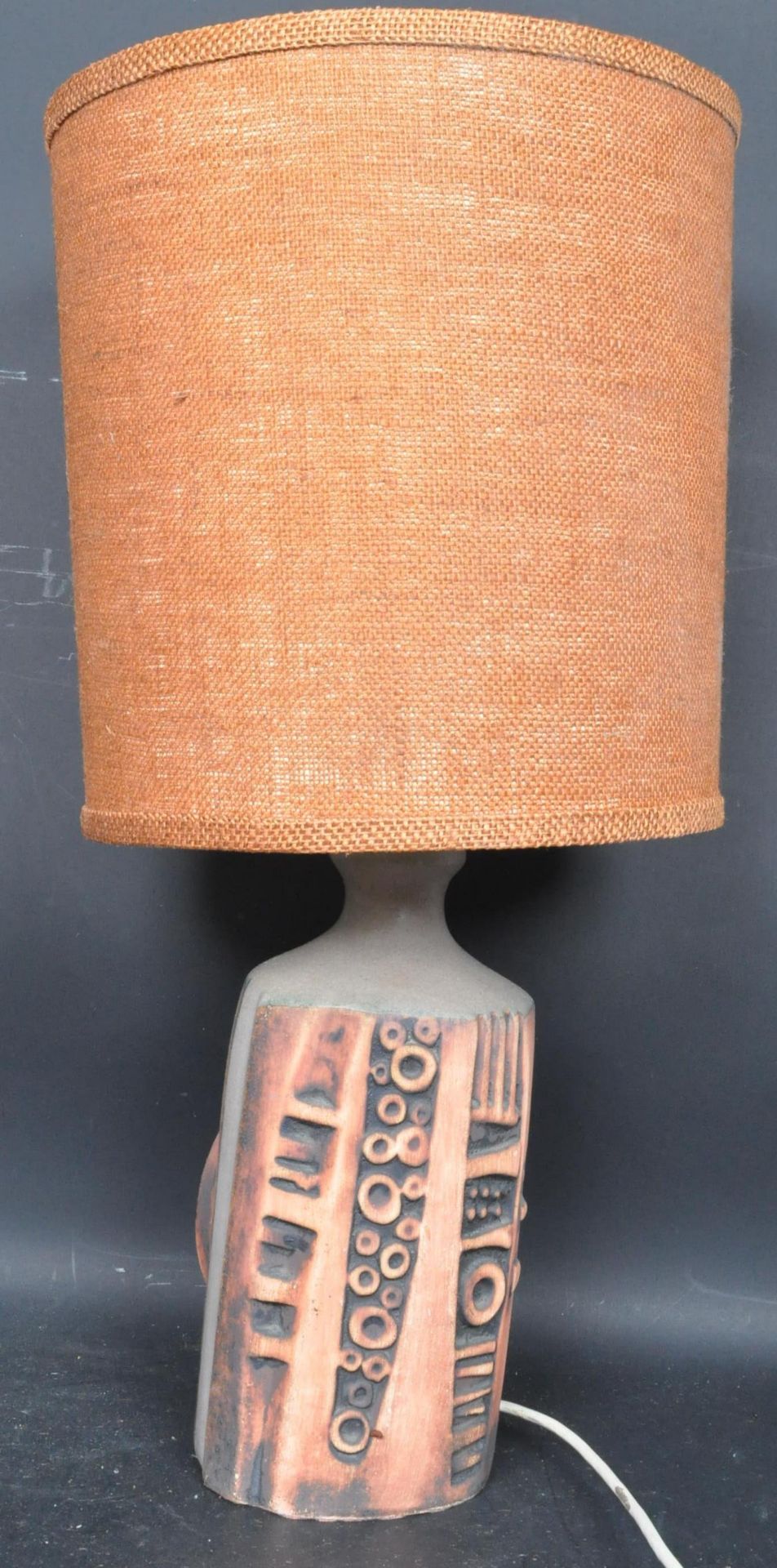 RETRO 1960S TREMAEN POTTERY CORNISH LAMP BASE