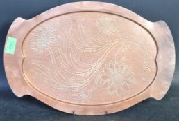 AN ART NOUVEAU ARTS & CRAFT BELDRAY COPPER TRAY