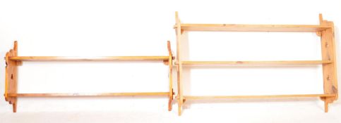 VINTAGE 20TH CENTURY COUNTRY PINE SHELVES