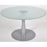 MODERN DESIGN - GLASS CIRCULAR BREAKFAST TABLE