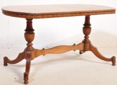 20TH CENTURY REGENCY REVIVAL WALNUT COFFEE TABLE