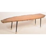 A RETRO VINTAGE LIVING EDGE TREE LOW COFFEE TABLE