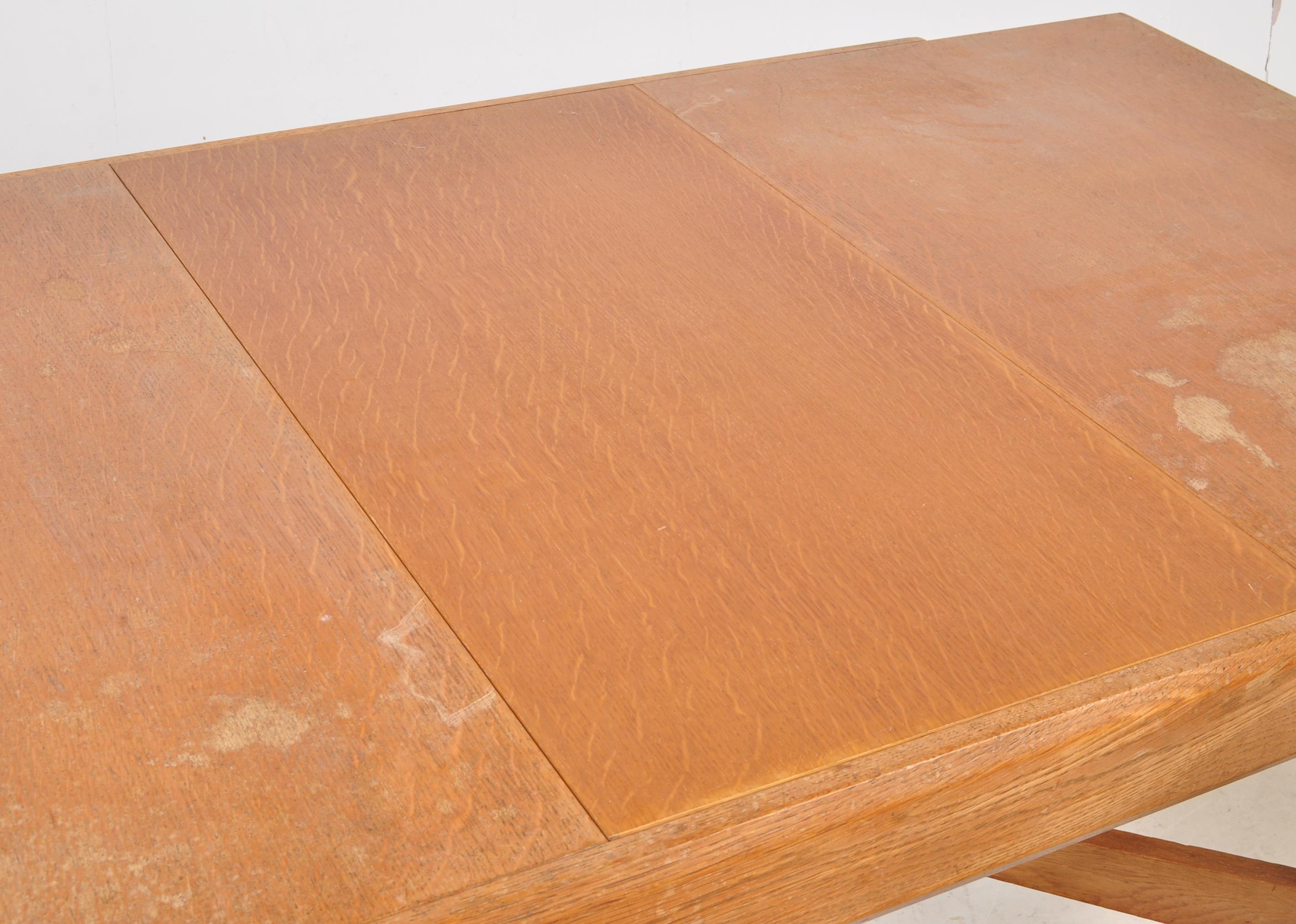 RETREO VINTAGE CIRCA 1950S OAK DINING TABLE - Image 7 of 7