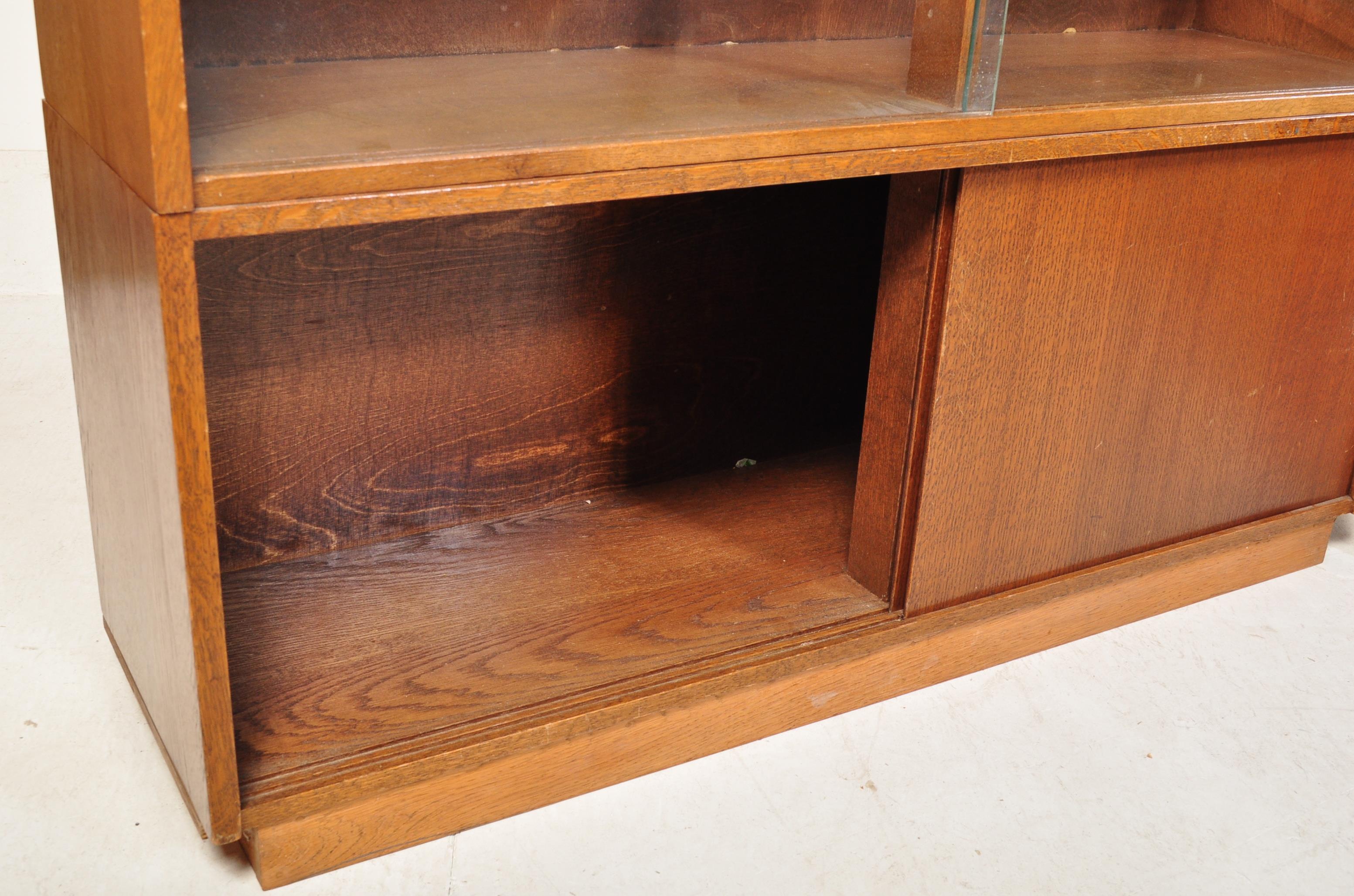 TWO RETRO 1940S PHEONIX FIGURES OAK DISPLAY BOOK CASES - Image 7 of 10