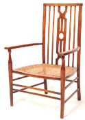 19TH CENTURY ARTS AND CRAFTS BEECH AND ELM CHAIR