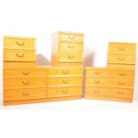 G-PLAN MID CENTURY BEDROOM SUITE - BESIDE CABINETS & CHEST OF DRAWERS