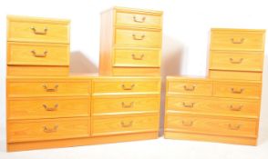 G-PLAN MID CENTURY BEDROOM SUITE - BESIDE CABINETS & CHEST OF DRAWERS