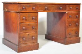 19TH CENTURY VICTORIAN MAHOGANY DESK