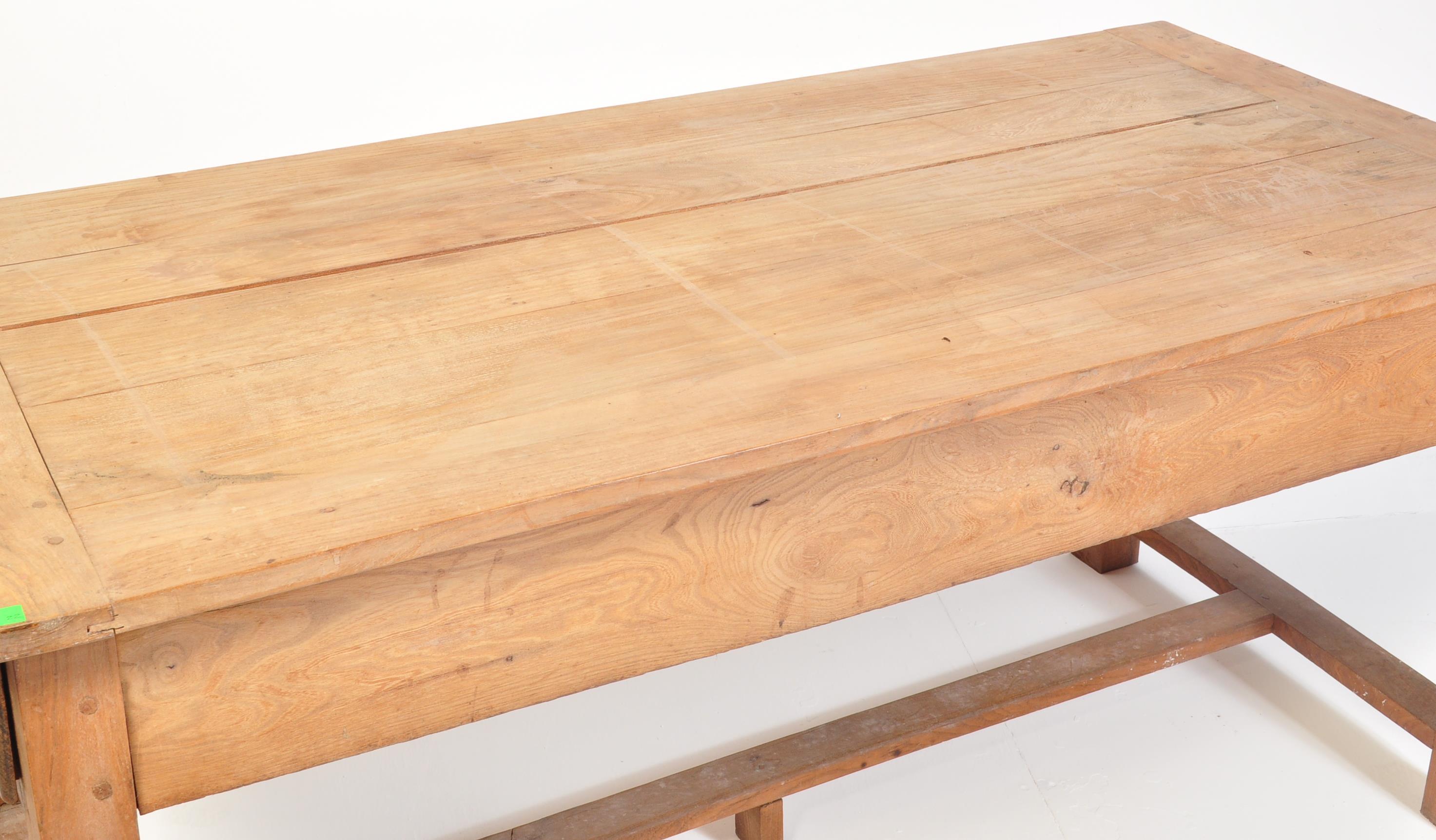 LATE 19TH CENTURY FRENCH CHERRY WOOD FARMHOUSE TABLE - Image 3 of 6