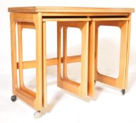 A.H MCINTOSH OF KIRCKCALDY - RETRO TEAK WOOD NEST OF TABLES