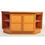 NATHAN - SQUARES - RETRO VINTAGE TEAK TV CORNER CABINET/STAND