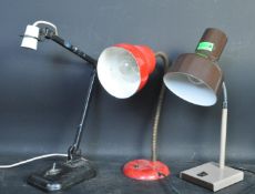 PAIR OF RETRO MID CENTURY ANGLEPOISE STYLE DESK LAMPS