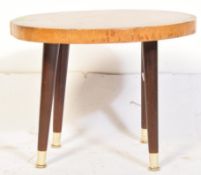 A RETRO VINTAGE MID 20TH CENTURY LIVING EDGE COFFEE TABLE