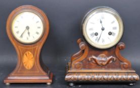 TWO EARLY 20TH CENTURY MANTLE CLOCKS