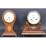 TWO EARLY 20TH CENTURY MANTLE CLOCKS