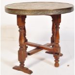 A 20TH CENTURY INDIAN BRASS BINARES OCCASIONAL TABLE