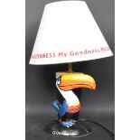 A VINTAGE GUINNESS HERITAGE TOUCAN & PINT SIDE LAMP - G0127