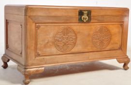 MID 20TH CENTURY CHINESE ORIENTAL HARDWOOD CHEST