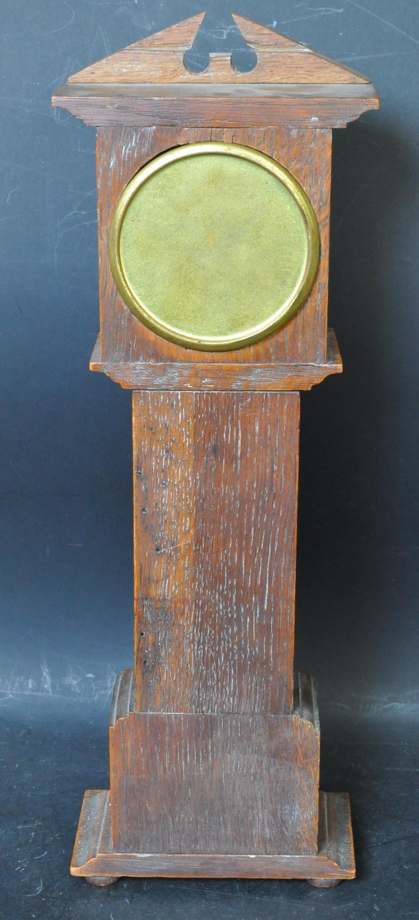 EARLY 20TH CENTURY J. VINCENT MINAITURE LONGCASE DESK CLOCK - Image 5 of 5