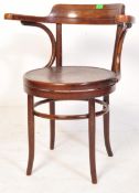 AN EARLY 20TH CENTURY THONET STYLE BENTWOOD ARMCHAIR