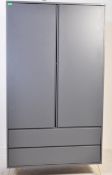 LARGE CONTEMPORARY WARDROBE IN A BLUE COLOURWAY