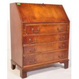 REGENCY REVIVAL MAHOGANY BUREAU BOOKCASE