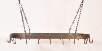 VINTAGE 20TH CENTURY CAST IRON PHEASANT HANGING RACK